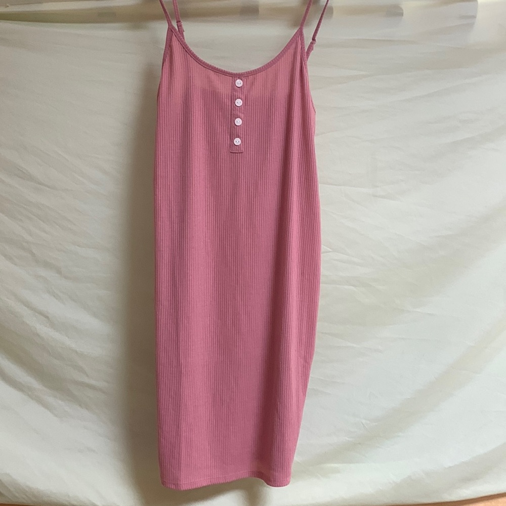 light pink slim fitting button up